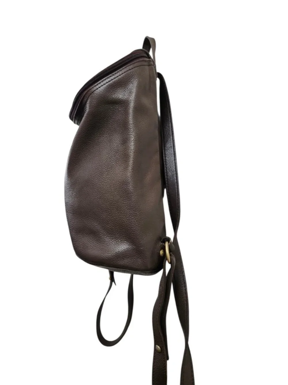 Longchamp Brown Leather Backpack - Picture 6 of 16